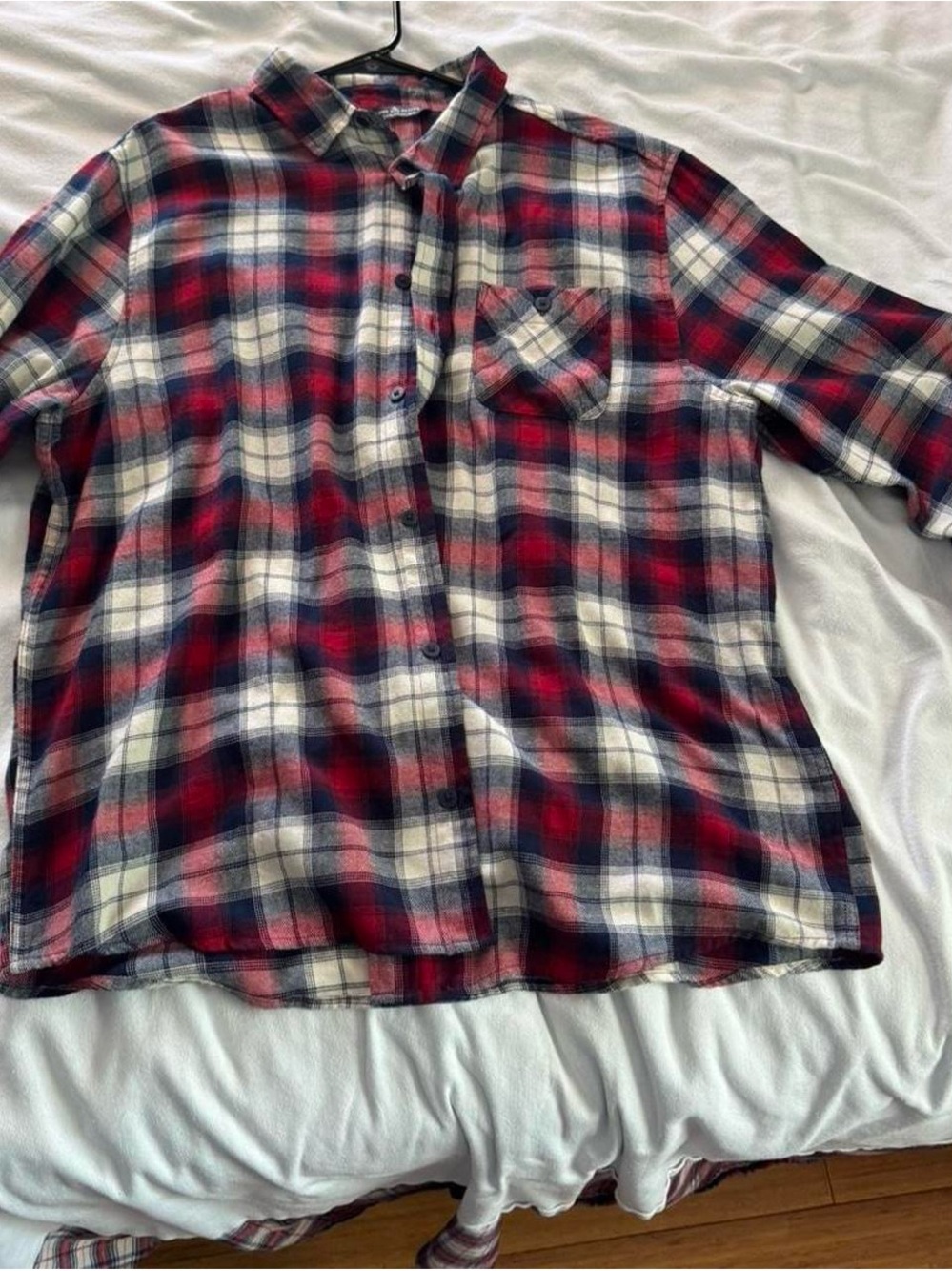 Alpine Design Red, Navy & White Plaid Button-Down Shirt